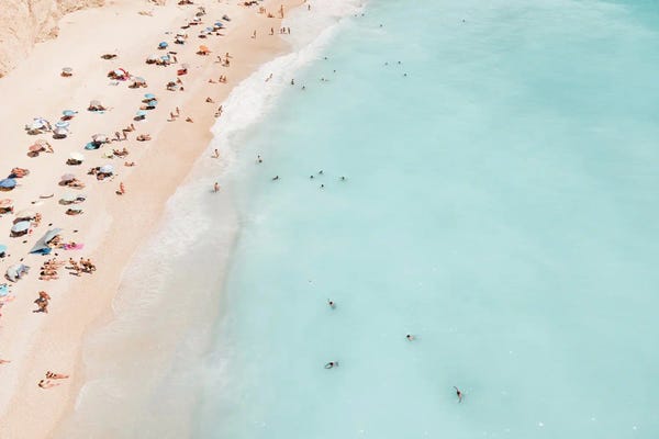 Greece: Aerial Beach, Porto Katsiki In Greece by Radu Bercan
