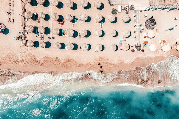 Radu Bercan: Aerial Beach by Radu Bercan