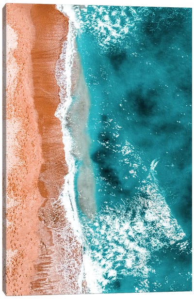 Aerial Waves Canvas Art Print - Aerial Beaches 