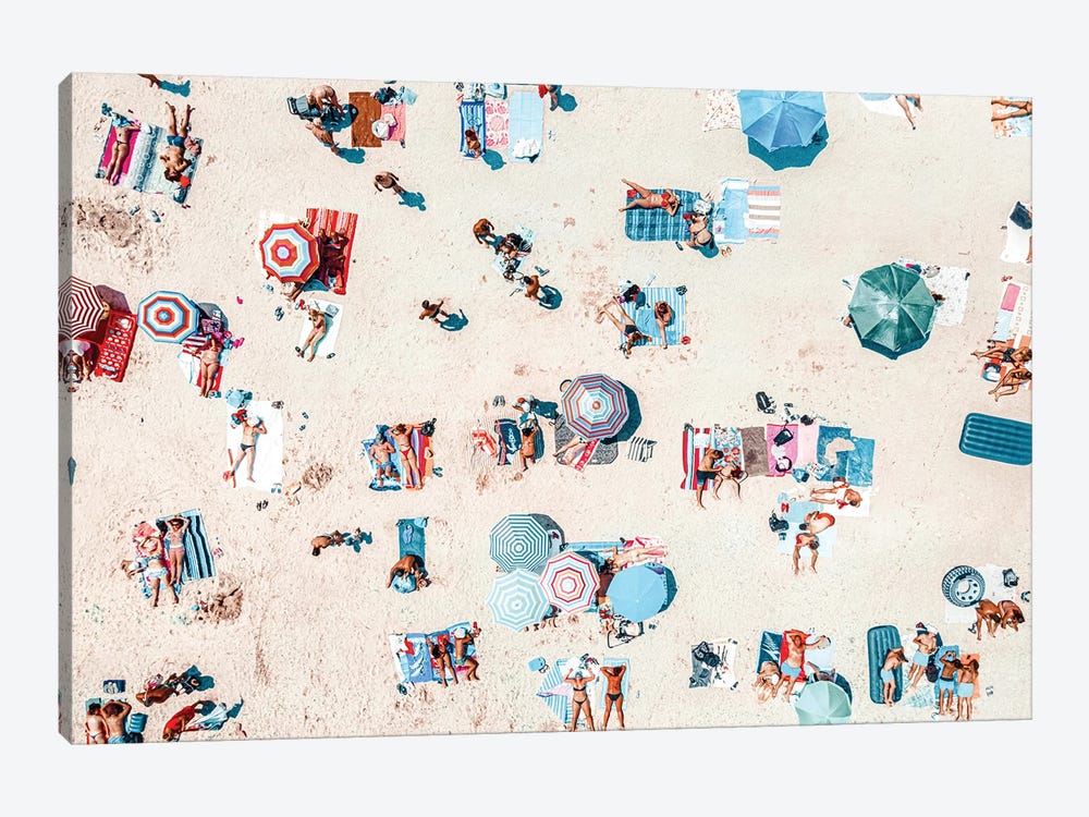 Beach Umbrellas by Radu Bercan 1-piece Canvas Print