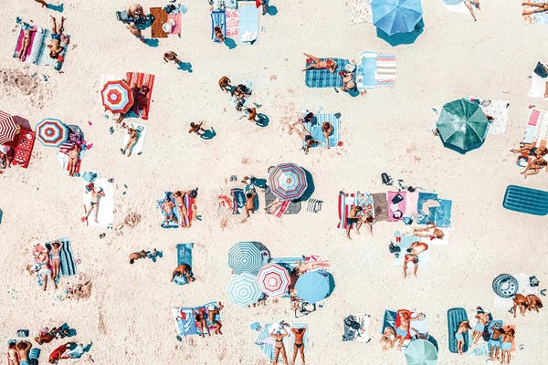 Radu Bercan: Beach Umbrellas by Radu Bercan