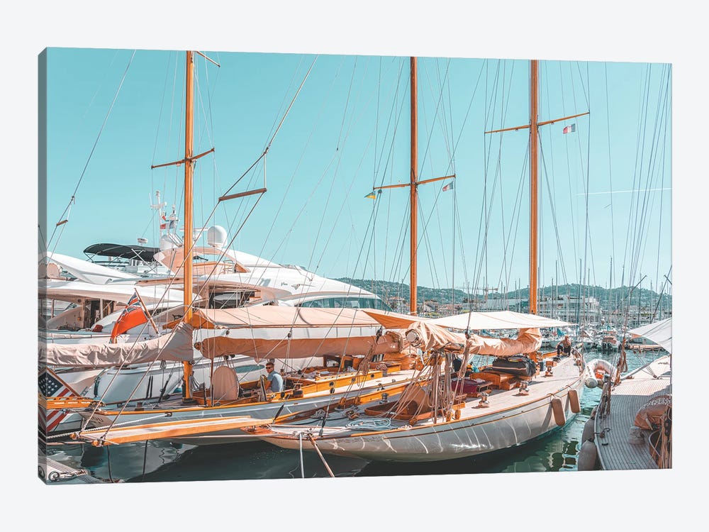 Boat in Cannes by Radu Bercan 1-piece Canvas Artwork