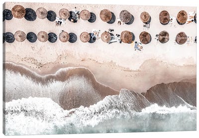 Bondi Beach V Canvas Art Print - Aerial Beaches 