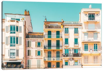 Buildings in Cannes Canvas Art Print