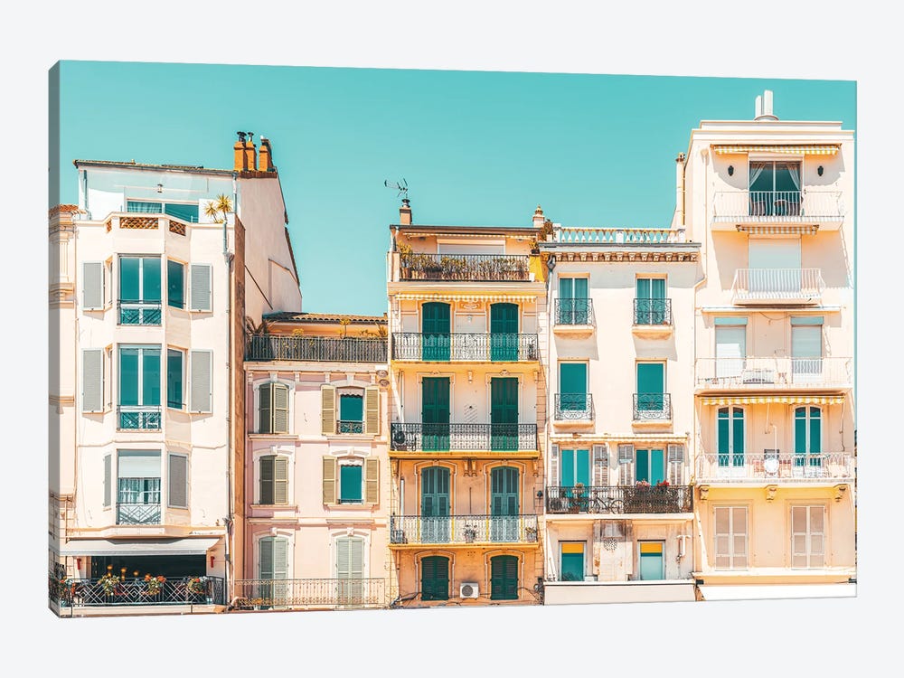 Buildings in Cannes by Radu Bercan 1-piece Canvas Wall Art