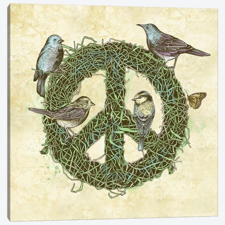 Peace Talks Canvas Print #RCA27} by Rachel Caldwell Canvas Print