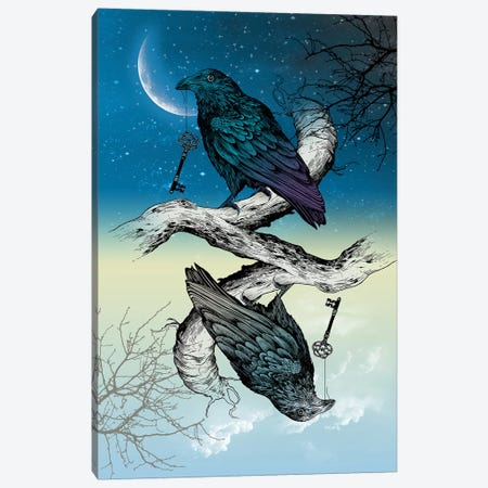Raven Night And Day Canvas Print #RCA28} by Rachel Caldwell Canvas Artwork