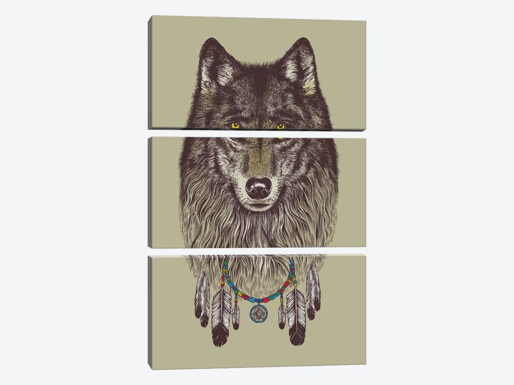 Wolf Dreams by Rachel Caldwell 3-piece Art Print
