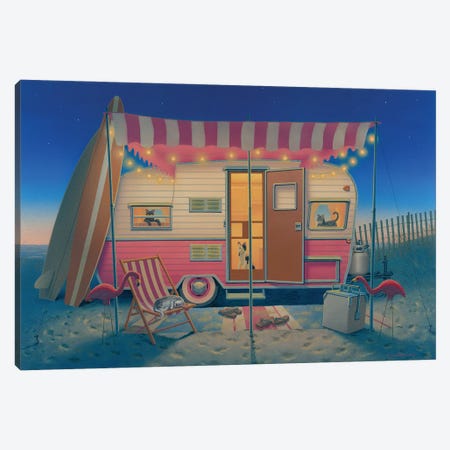 Happy Campers Canvas Print #RCC1} by Richard Courtney Canvas Art Print