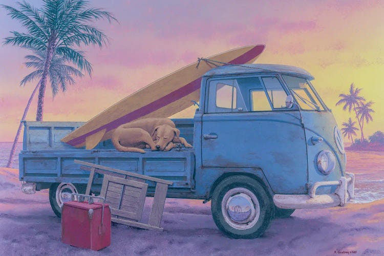 The Beach Boy by Richard Courtney wall art