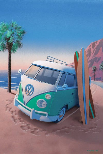 Large Coastal Art - Canvas Prints: Coastal California by Richard Courtney