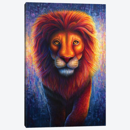 Lion Canvas Print #RCF16} by Rachel Froud Canvas Art Print