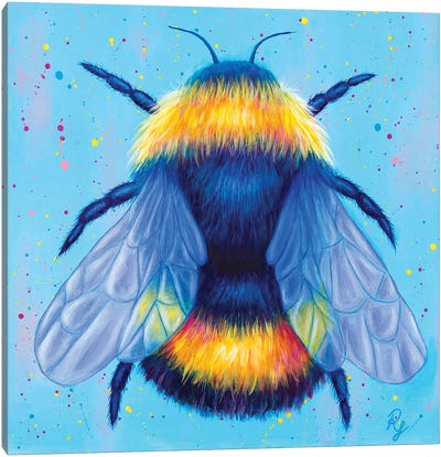 Bee Canvas Art Print - Chromatic Kingdom