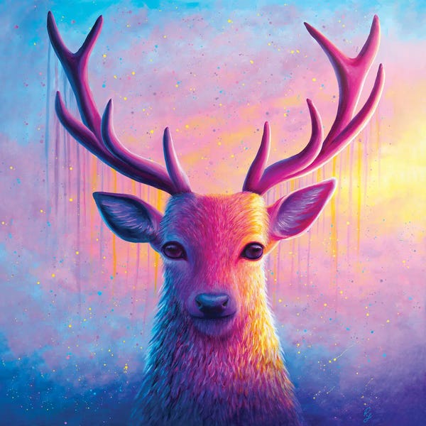Chromatic Kingdom: Stag by Rachel Froud