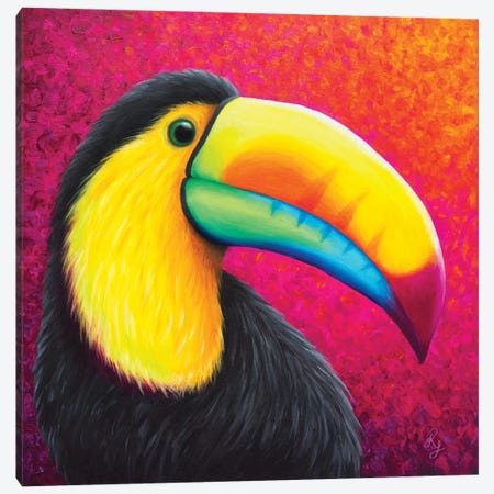 Toucan Canvas Print #RCF26} by Rachel Froud Canvas Art