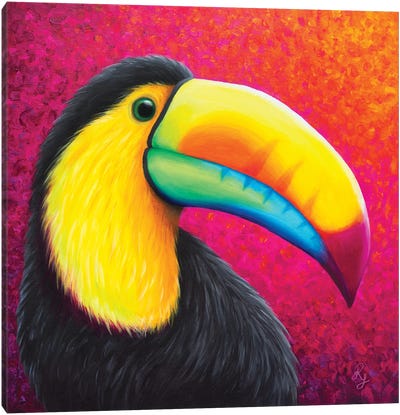 Toucan Canvas Art Print - Chromatic Kingdom