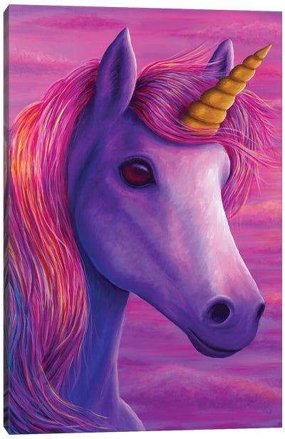 Unicorn Canvas Art Print - Chromatic Kingdom