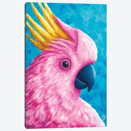 Cockatoo Canvas Print #RCF34} by Rachel Froud Canvas Art Print