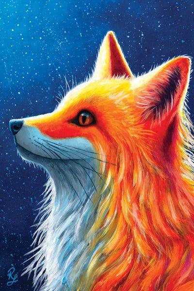 Animal Lover: Fox At Moonlight by Rachel Froud