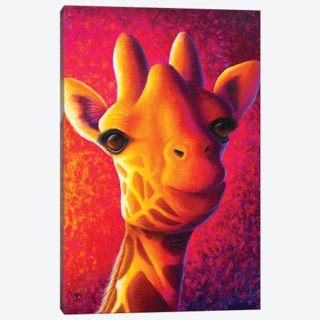 Giraffe Canvas Print #RCF4} by Rachel Froud Canvas Art Print