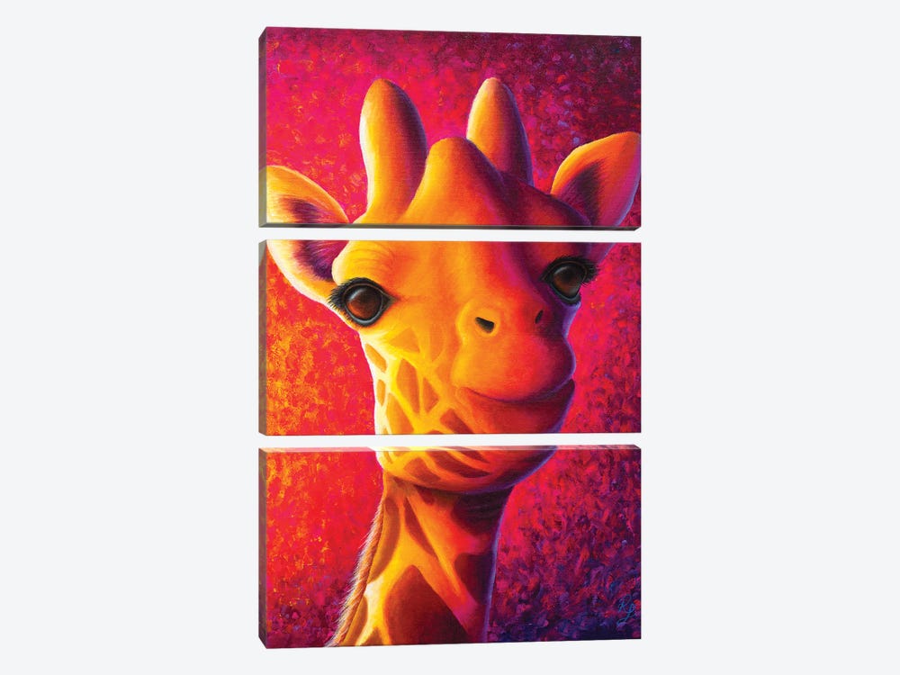 Giraffe by Rachel Froud 3-piece Canvas Art Print