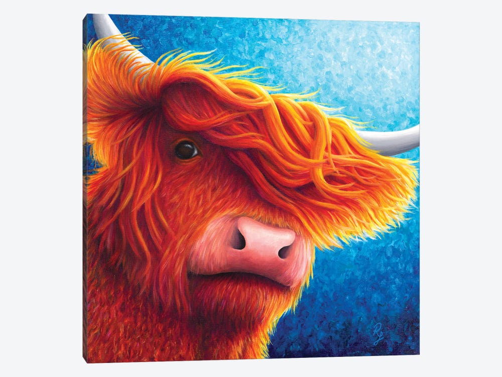 Highland Cow by Rachel Froud 1-piece Canvas Wall Art