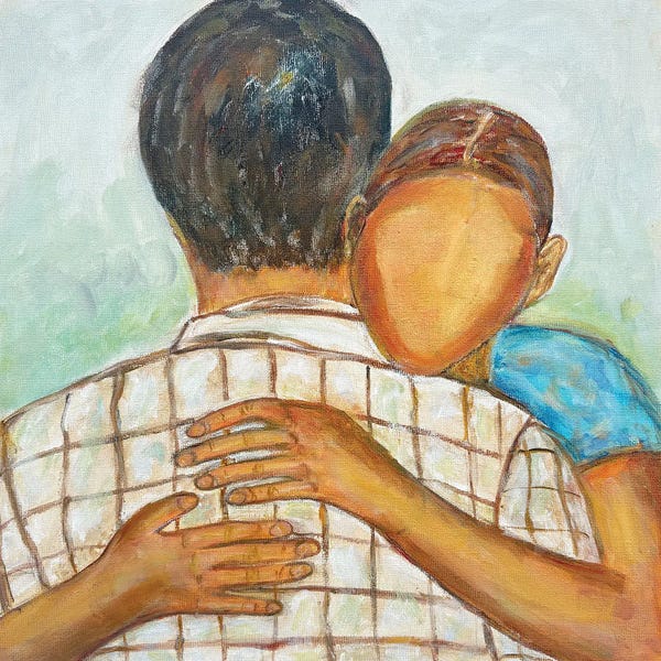 Man And Woman Hugging