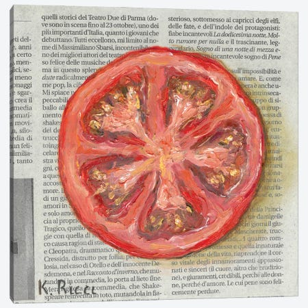 Tomato Half Canvas Print #RCI28} by Katia Ricci Canvas Art