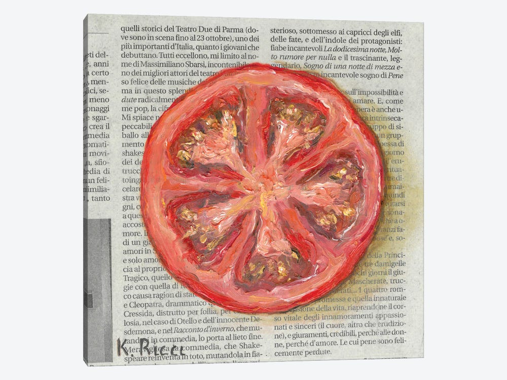 Tomato Half by Katia Ricci 1-piece Canvas Print