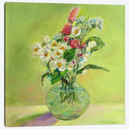 Spring Bouquet Canvas Print #RCI55} by Katia Ricci Canvas Wall Art