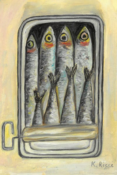 Canned Fish by Katia Ricci acrylic art print