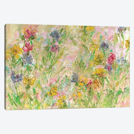 Wildflowers Blossom Canvas Print #RCI65} by Katia Ricci Art Print