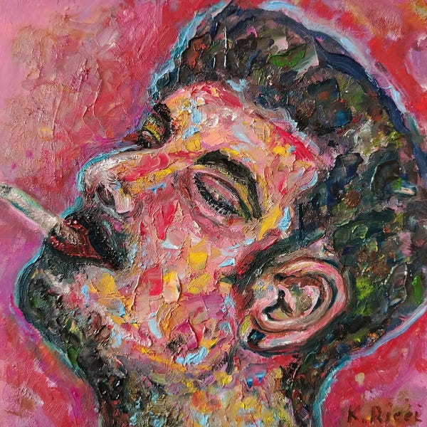 Smoking: Male's Portrait by Katia Ricci