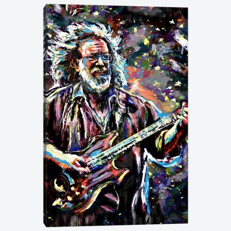 Jerry Garcia - Grateful Dead "Touch Of Grey" Canvas Print #RCM100} by Rockchromatic Canvas Art Print