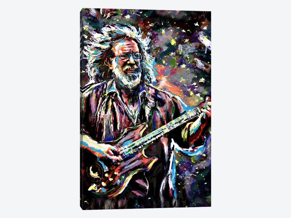 Jerry Garcia - Grateful Dead "Touch Of Grey" by Rockchromatic 1-piece Canvas Art