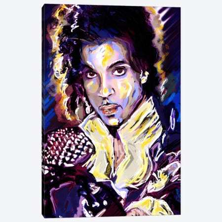 Prince "When Doves Cry" Canvas Print #RCM102} by Rockchromatic Canvas Print