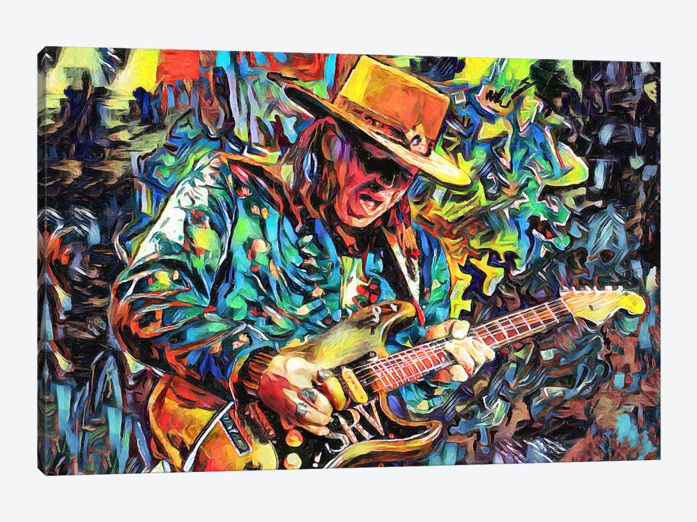 Stevie Ray Vaughan "She’s My Pride And Joy" by Rockchromatic 1-piece Canvas Art