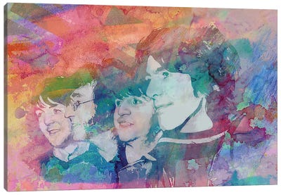 The Beatles "All You Need Is Love" Canvas Art Print - Sixties Nostalgia Art