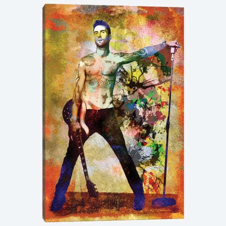 Adam Levine - Maroon 5 "And She Will Be Loved" Canvas Print #RCM111} by Rockchromatic Canvas Artwork