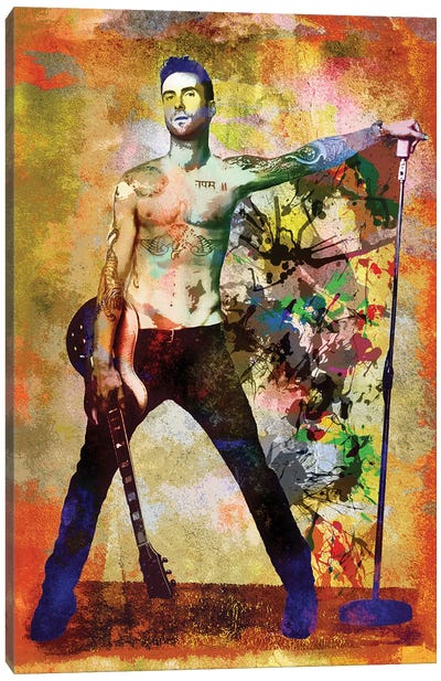 Adam Levine - Maroon 5 "And She Will Be Loved" Canvas Art Print - Microphone Art