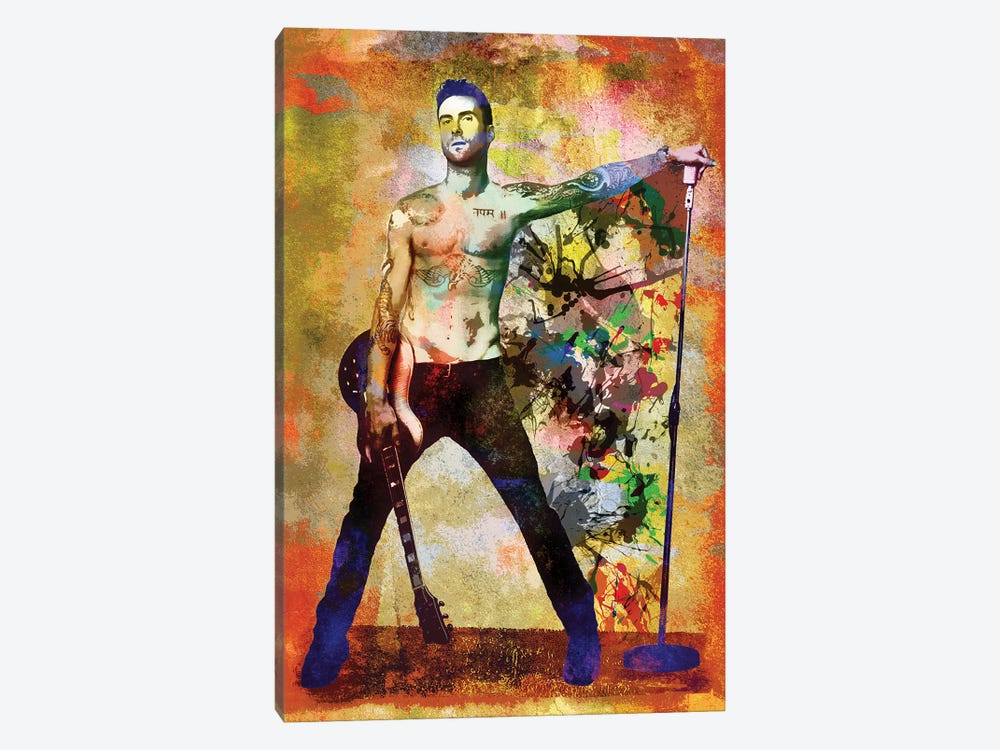 Adam Levine - Maroon 5 "And She Will Be Loved" by Rockchromatic 1-piece Canvas Art