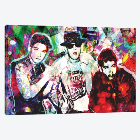 Beastie Boys "Fight For Your Right To Party" Canvas Print #RCM113} by Rockchromatic Canvas Artwork