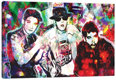 Beastie Boys "Fight For Your Right To Party" Canvas Art Print - Musician Art