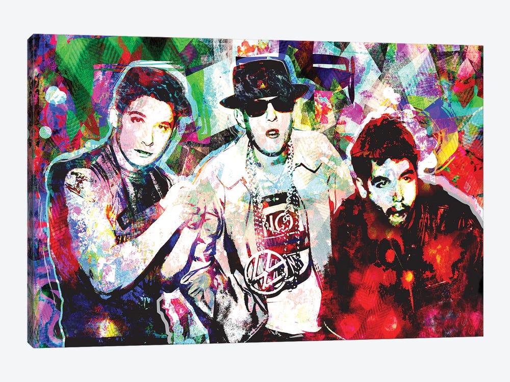Beastie Boys "Fight For Your Right To Party" by Rockchromatic 1-piece Canvas Art