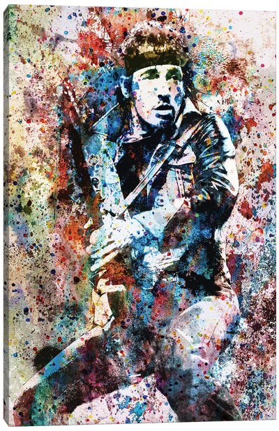 Bruce Springsteen "Streets Of Fire" Canvas Art Print - Musician Art