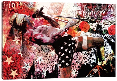 Axl Rose - Guns N' Roses "Welcome To The Jungle" Canvas Art Print - Microphones
