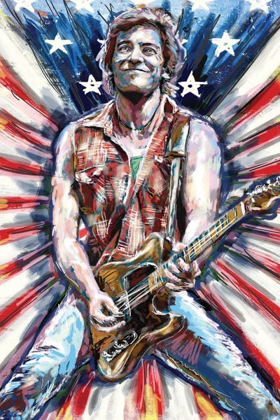 Bruce Springsteen "Born In The Usa" Canva - Canvas Art | Rockchromatic