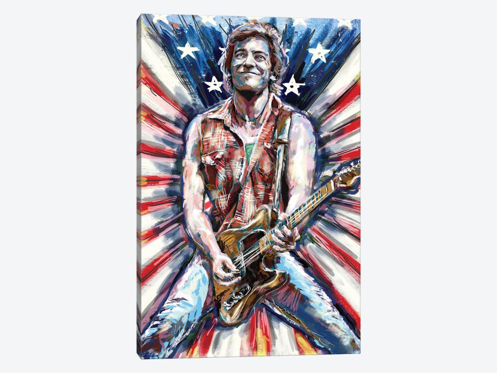 Bruce Springsteen "Born In The Usa" by Rockchromatic 1-piece Art Print
