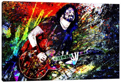 Dave Grohl - Nirvana, Foo Fighters "Everlong" Canvas Art Print - Nineties Nostalgia Art