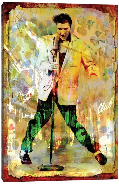 Elvis Presley "Jailhouse Rock" Canvas Art Print - Best Selling Portraits